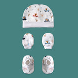 Maa Toddlers Giraffe Road Trip organic muslin cap mittens booties newborn gift set India