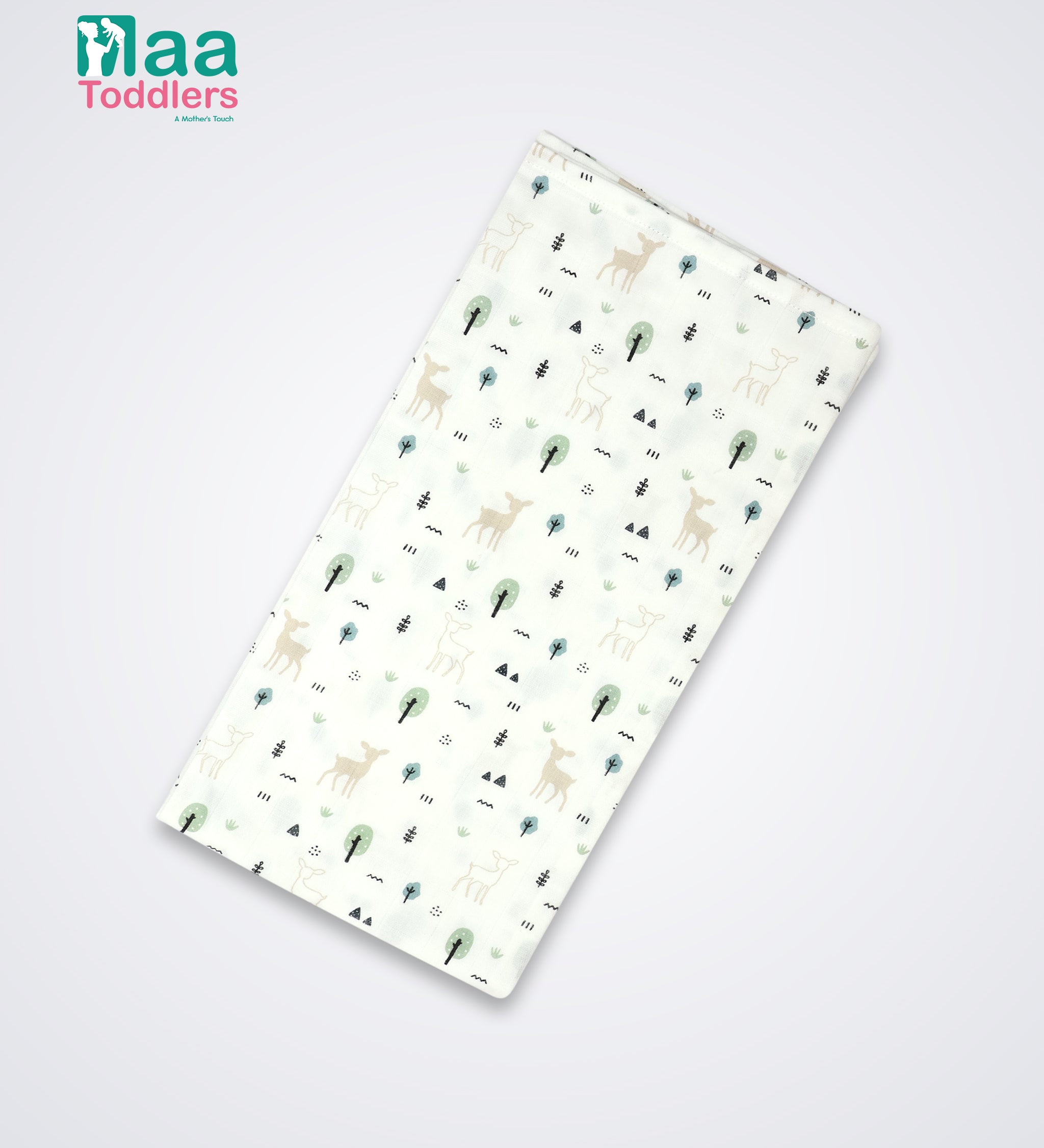 Oraganic Muslin Towel Baby Deer_Trees maa toddlers 
