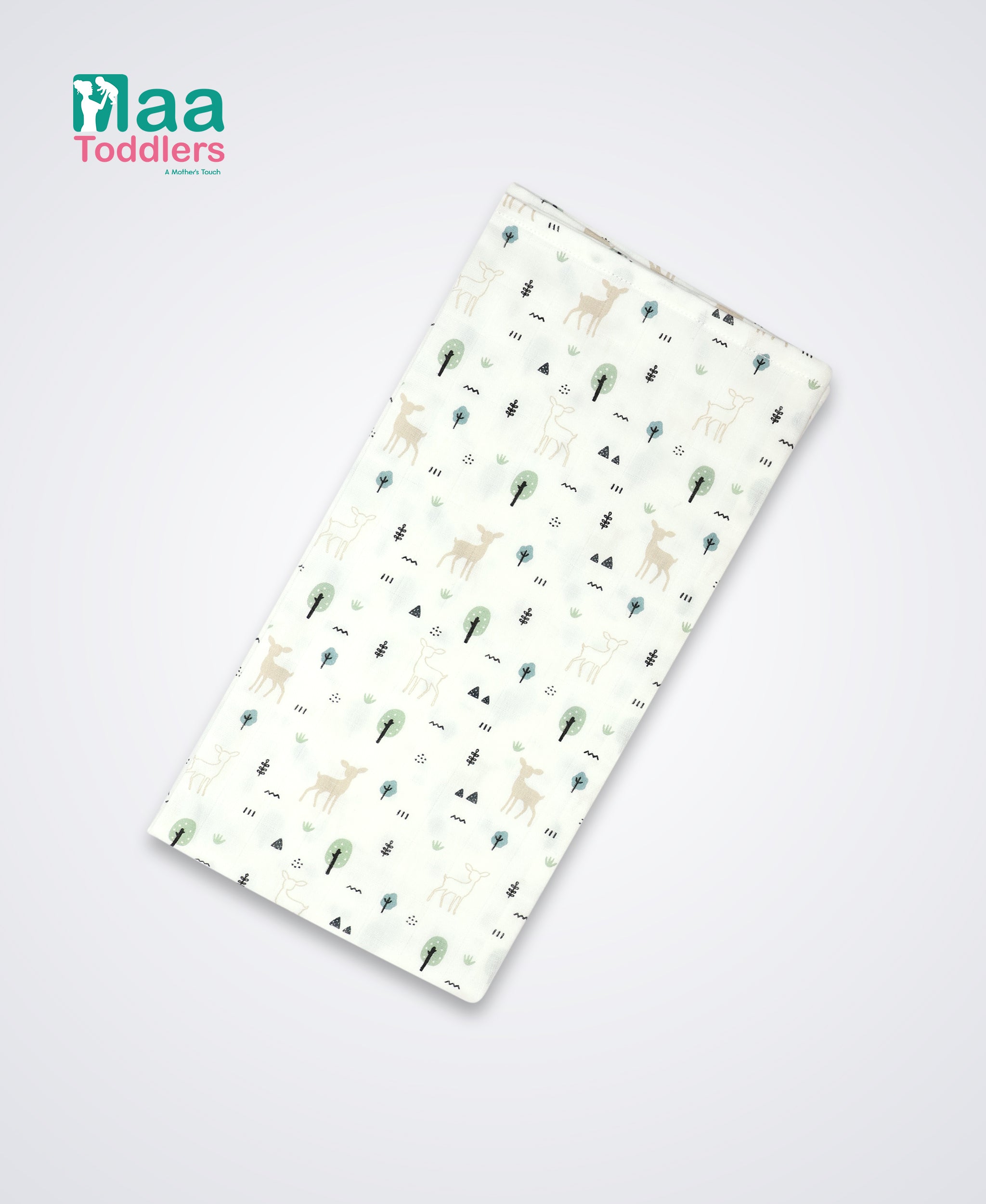 Oraganic Muslin Towel Baby Deer_Trees maa toddlers 
