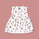 Organic Muslin Baby Girl Frock 0-24M | Happy Pandas