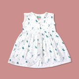 Organic Muslin Baby Girl Frock 0-24M | Pastel Christmas