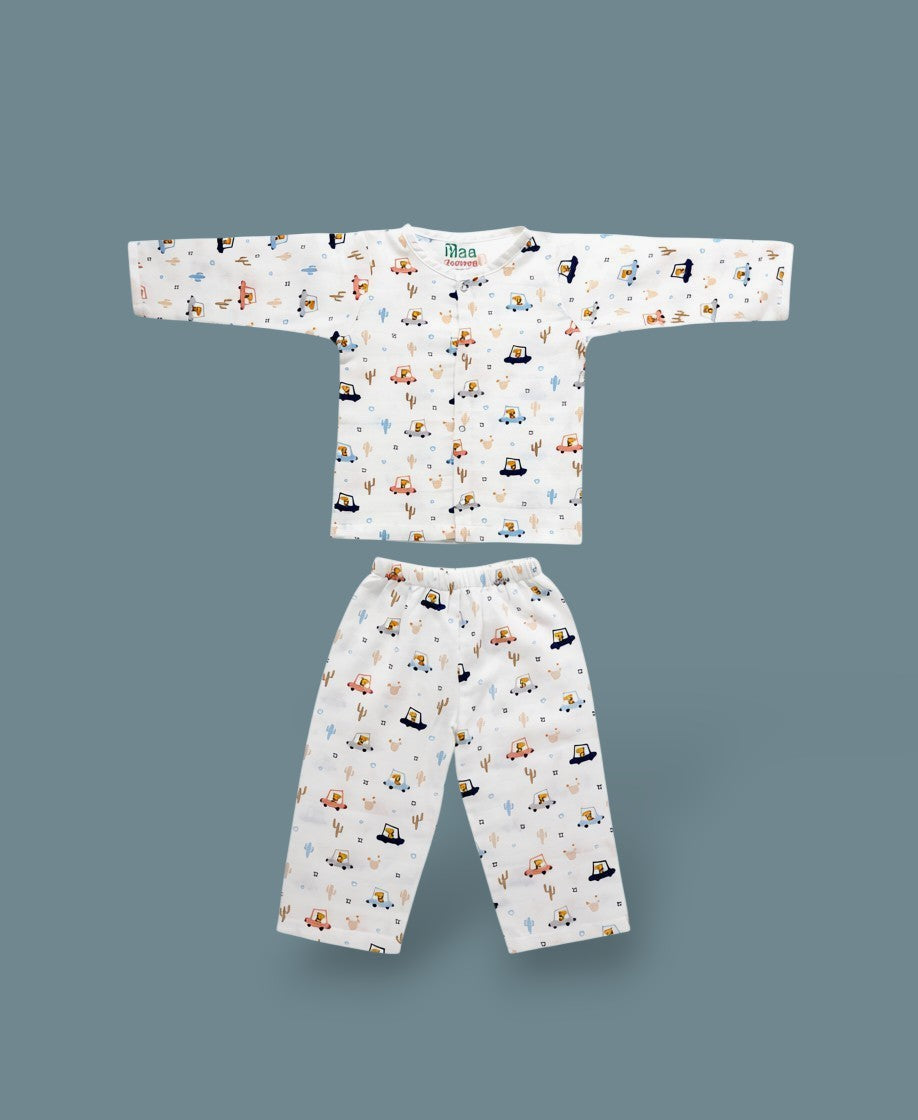 organic muslin Co-Ord Set for newborn  Giraffe RoadTrip maa toddlers