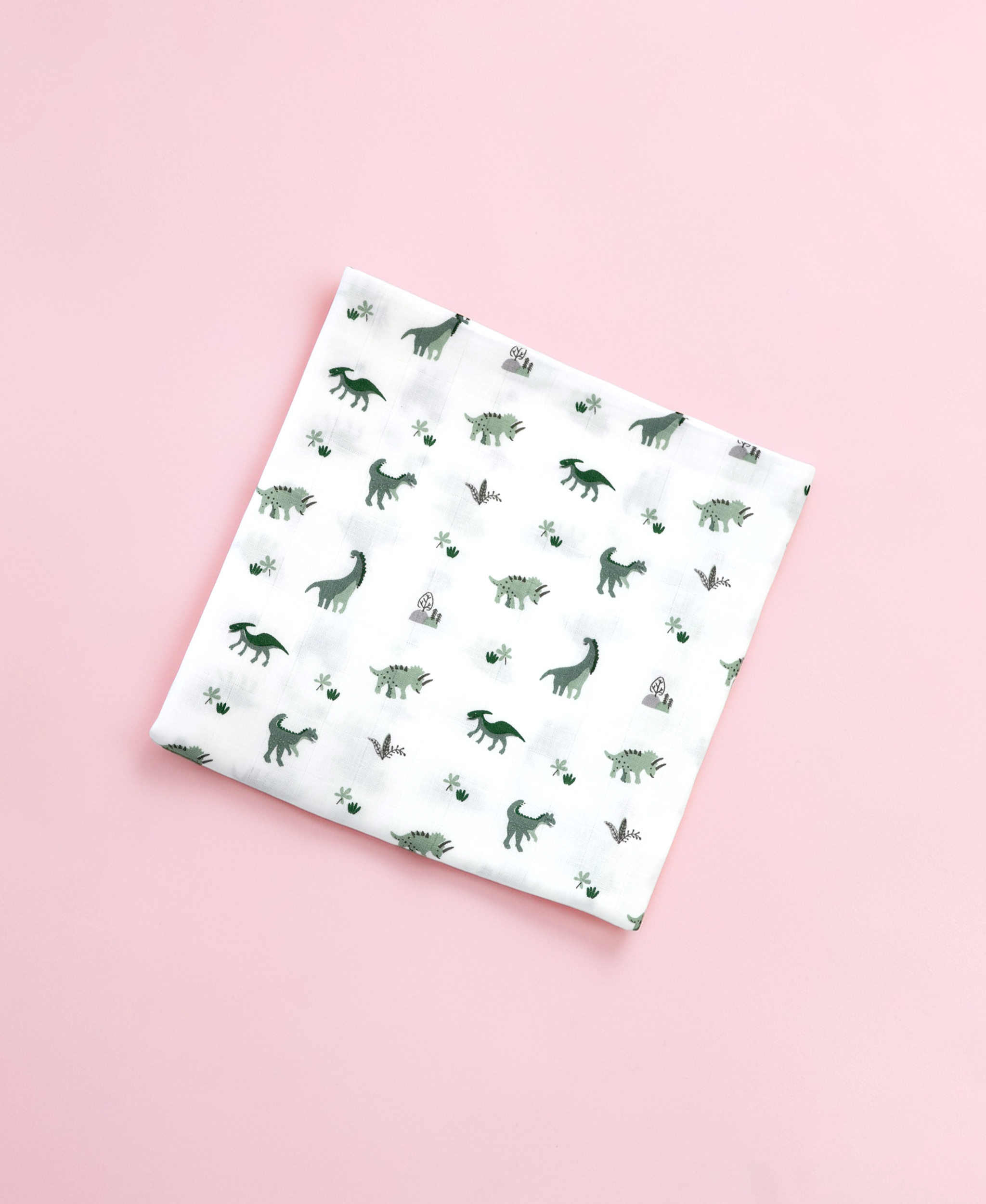 Happy Dinos muslin swaddle wrap for newborn organic cotton maa toddlers