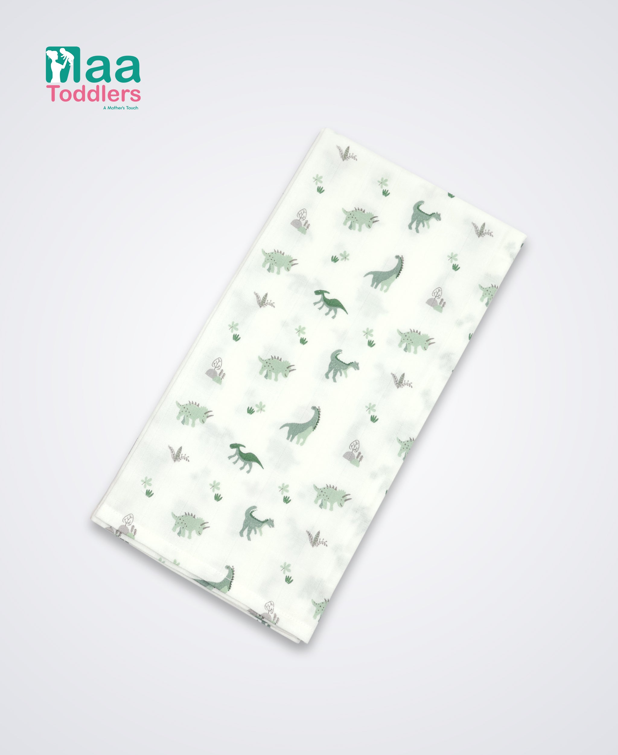 Oraganic Muslin Towel Baby Happy Dinos maa toddlers 
