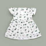 Happy Dinos design Muslin cotton frock for baby girl 0-24 months maa toddlers