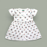 Happy Hey design Muslin cotton frock for baby girl 0-24 months maa toddlers