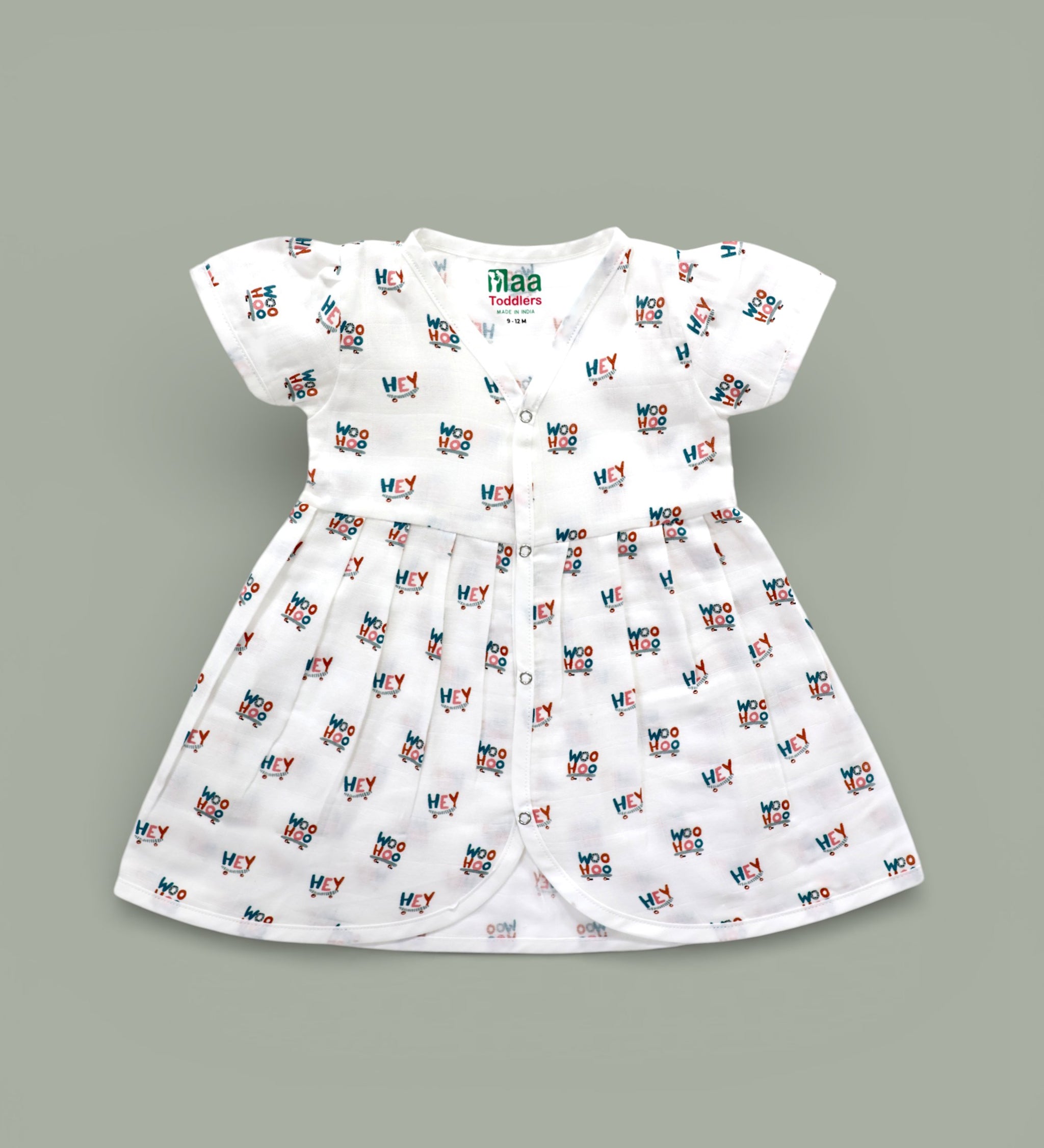 Happy Hey design Muslin cotton frock for baby girl 0-24 months maa toddlers