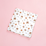 Happy Panda muslin swaddle wrap for newborn organic cotton maa toddlers