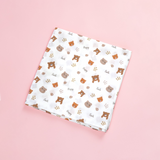 Happy Panda muslin swaddle wrap for newborn organic cotton maa toddlers