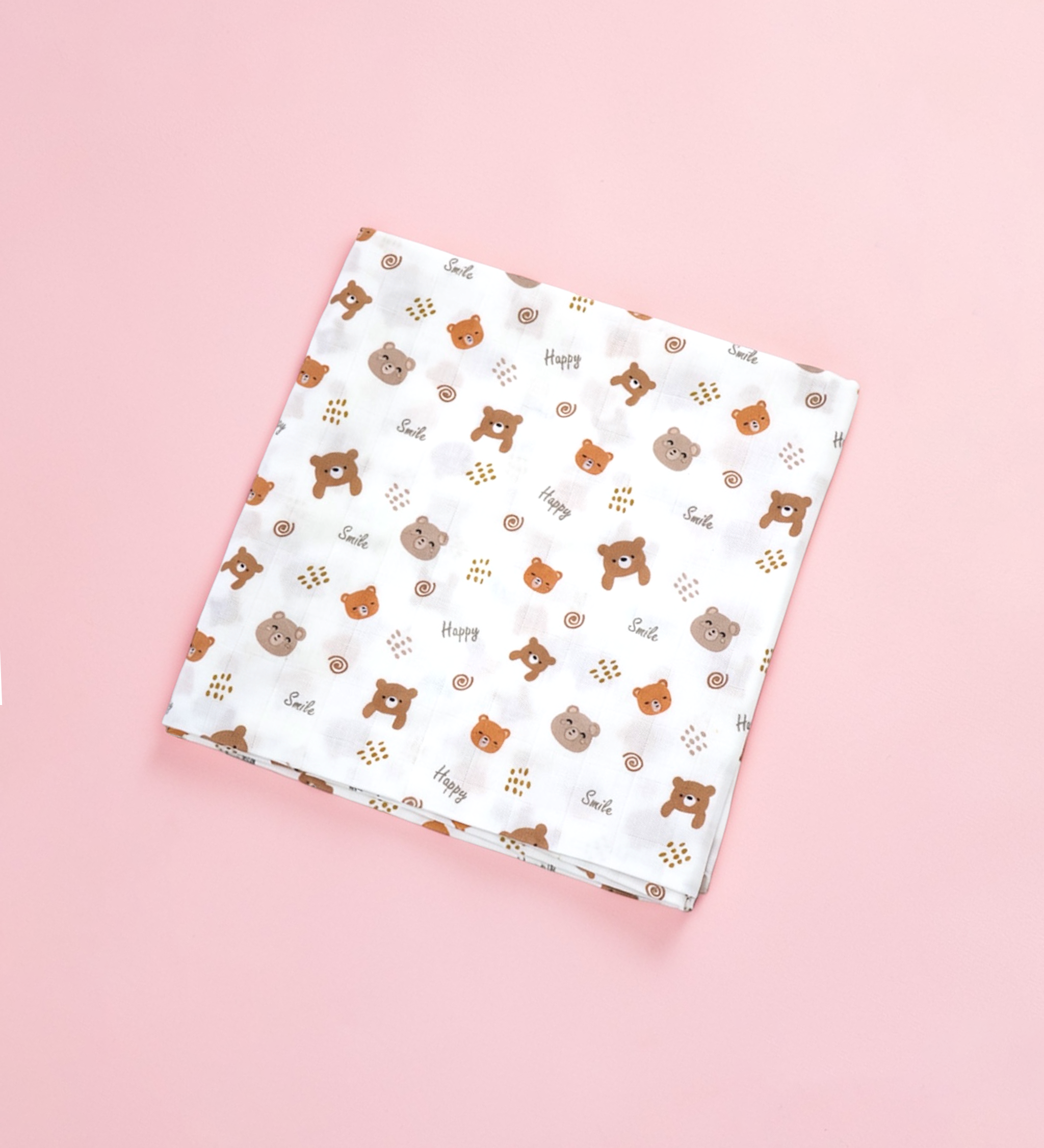 Happy Panda muslin swaddle wrap for newborn organic cotton maa toddlers