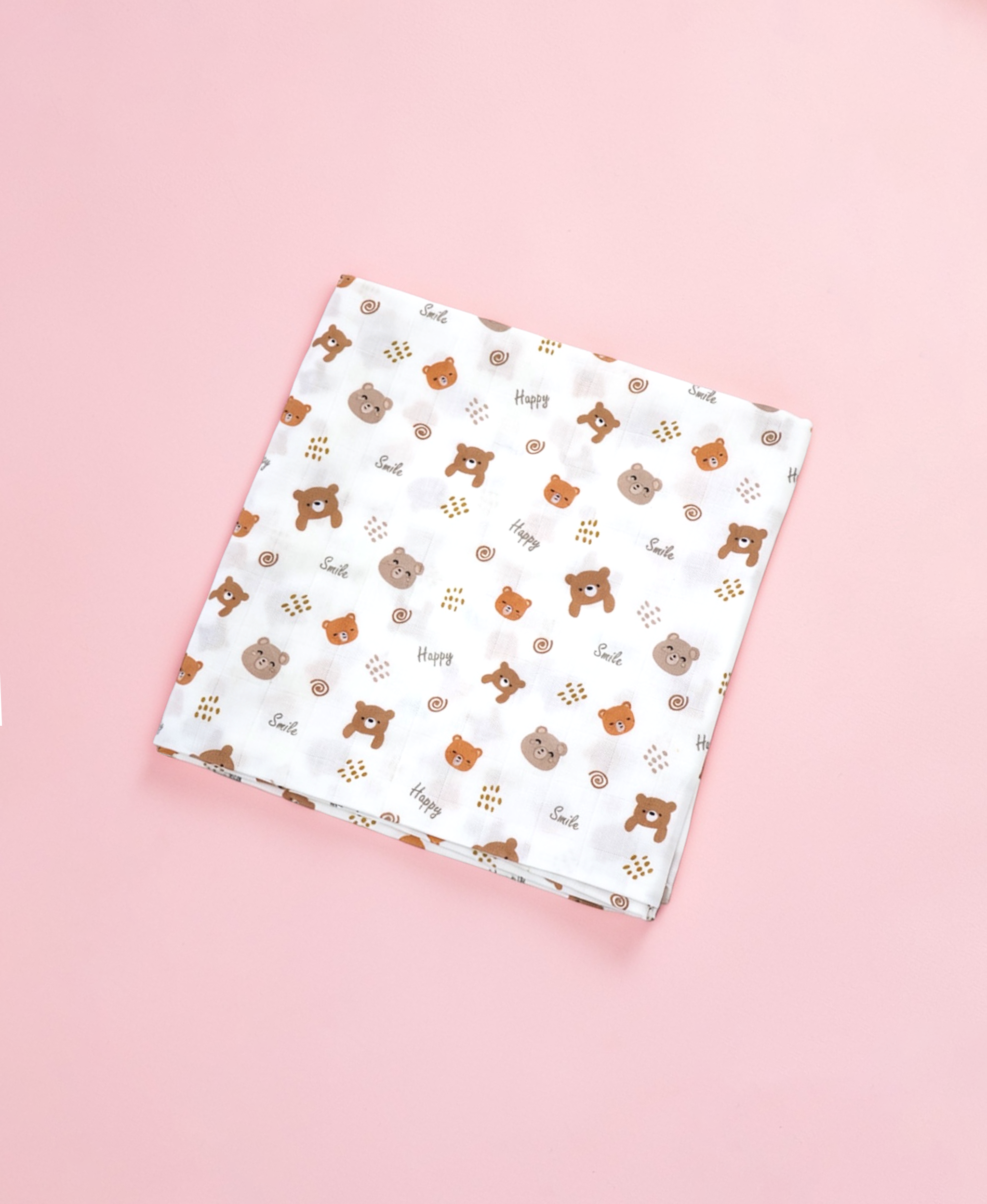 Happy Panda muslin swaddle wrap for newborn organic cotton maa toddlers