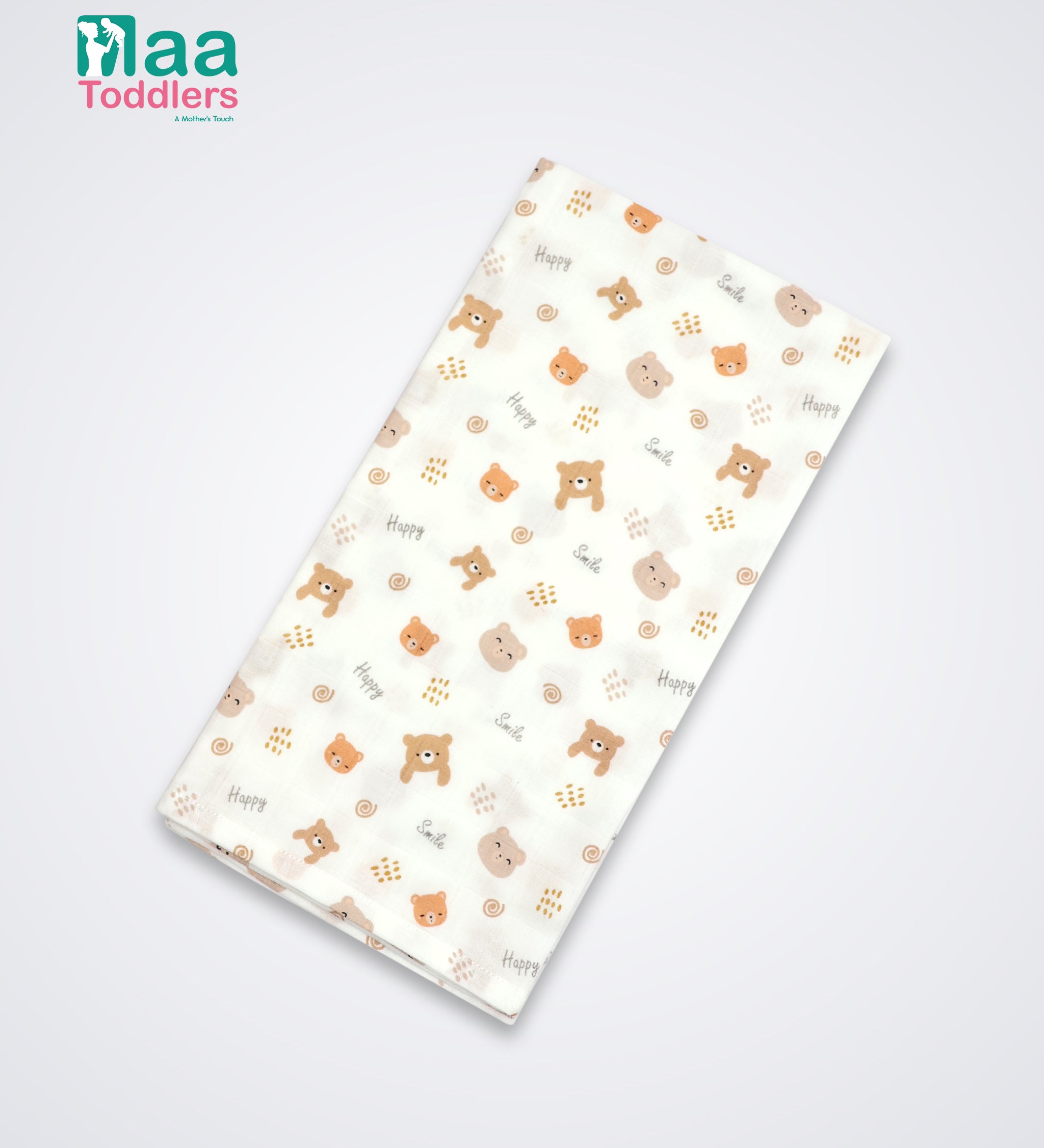 Oraganic Muslin Towel Baby HappyPanda maa toddlers 
