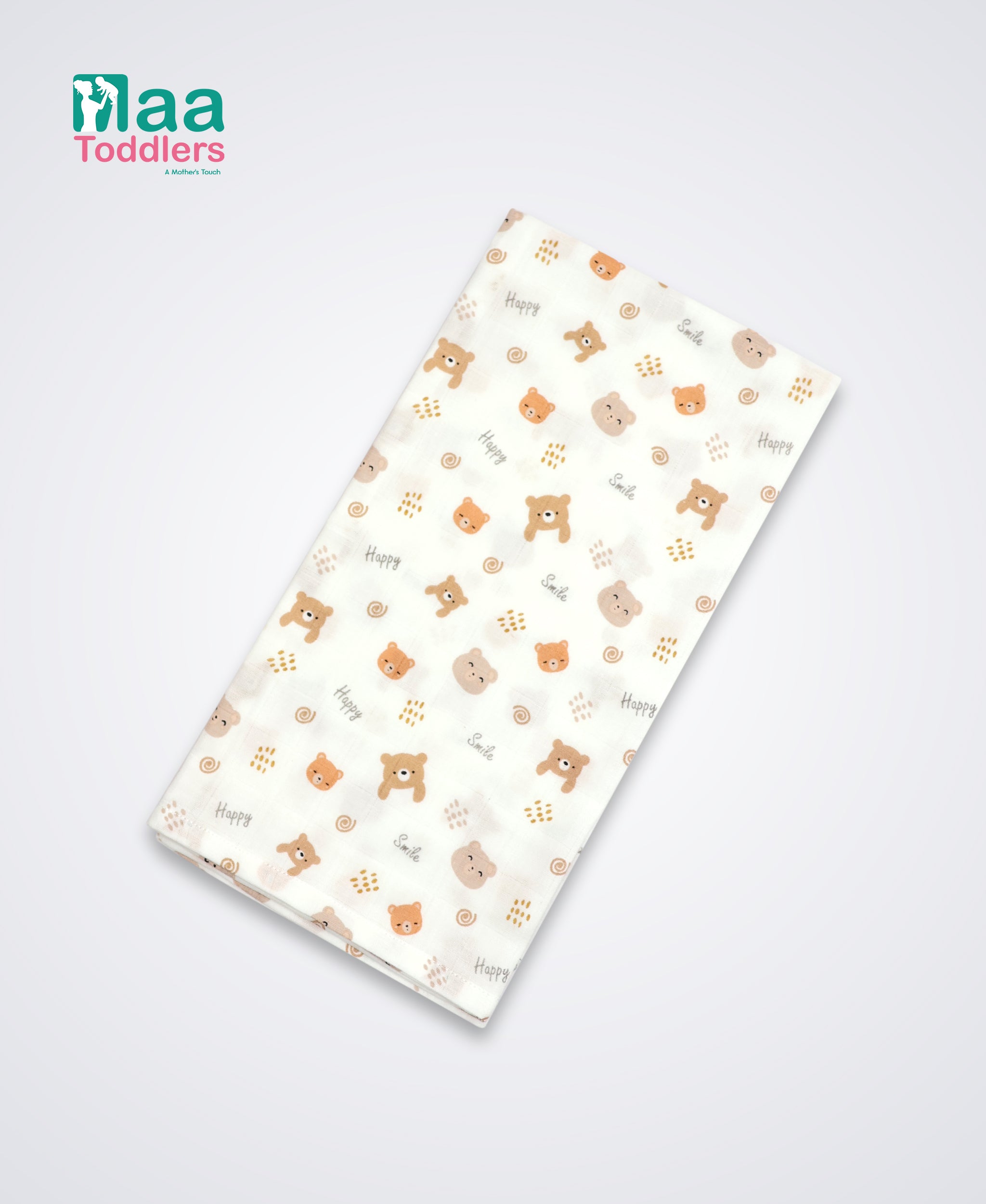 Oraganic Muslin Towel Baby HappyPanda maa toddlers 
