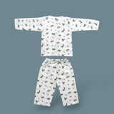 organic muslin Co-Ord Set for newborn  Happy Dinos maa toddlers
