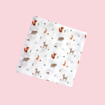 Jungle Friends muslin swaddle wrap for newborn organic cotton maa toddlers