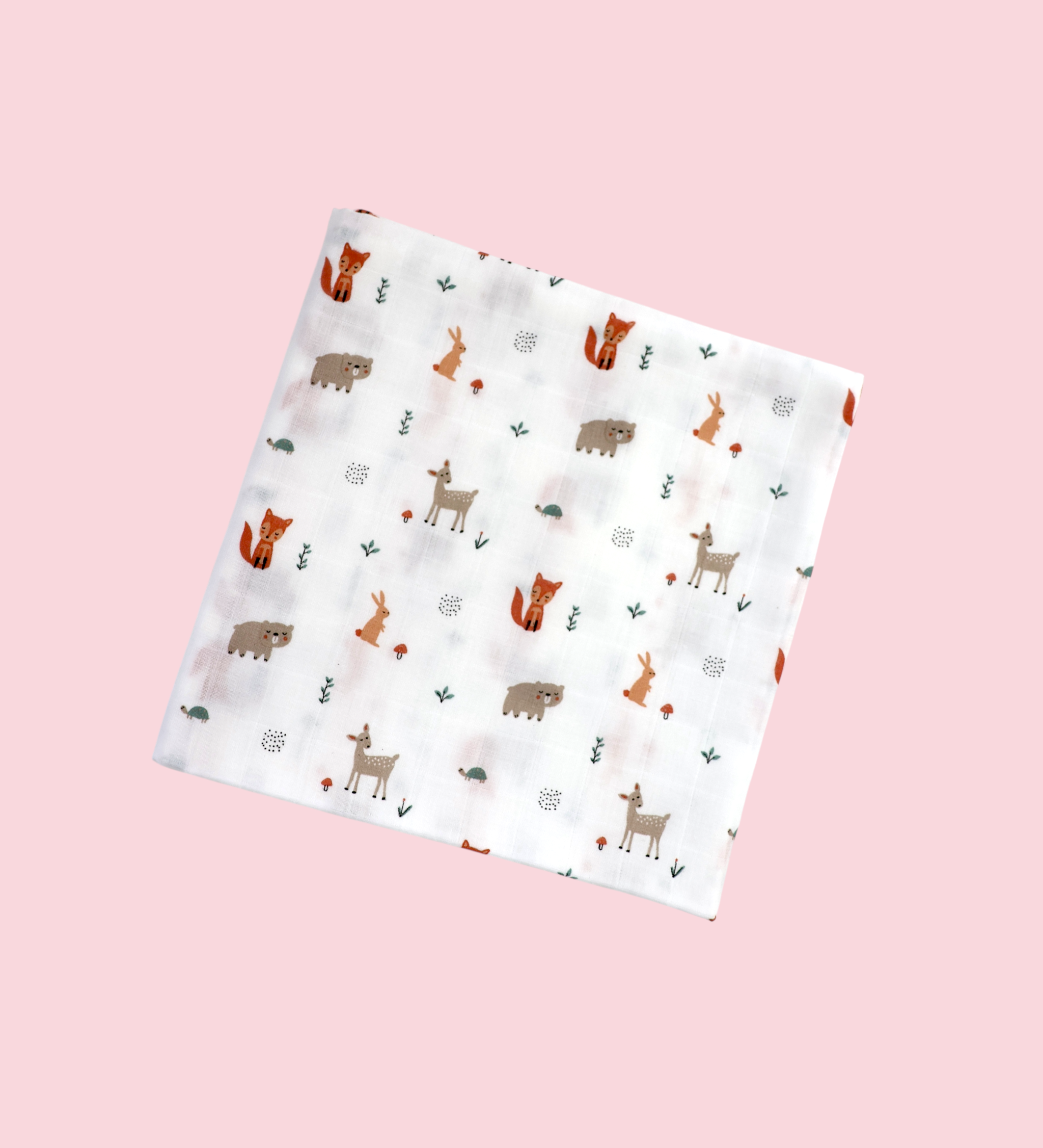 Jungle Friends muslin swaddle wrap for newborn organic cotton maa toddlers