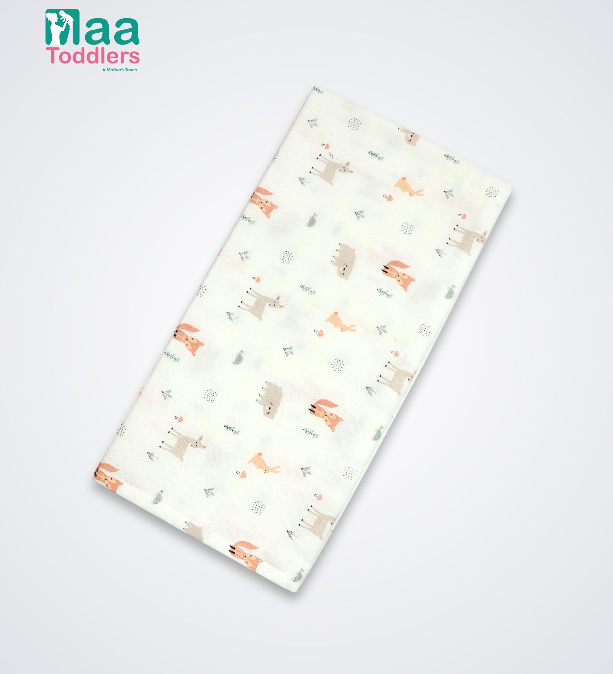 Oraganic Muslin Towel Baby JungleFriends maa toddlers 

