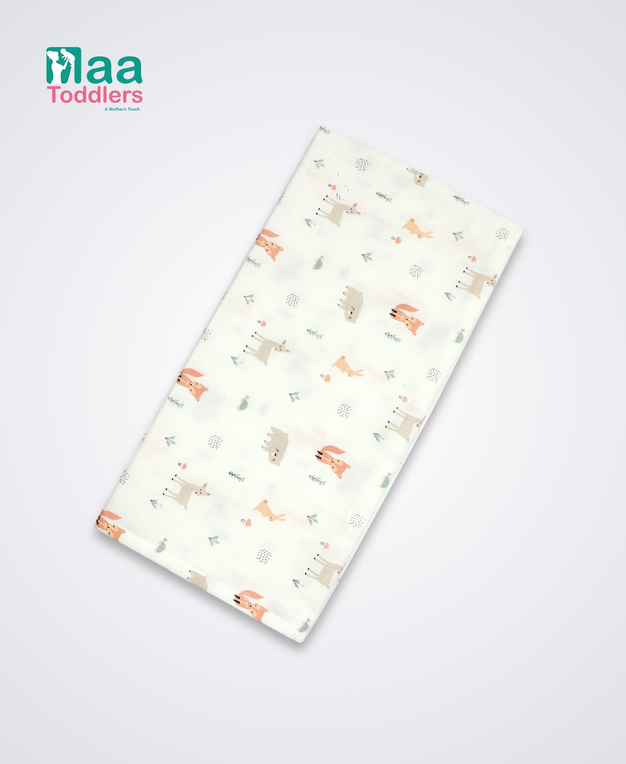 Oraganic Muslin Towel Baby JungleFriends maa toddlers 
