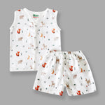 organic muslin Jabla with Shorts for newborn Jungle Friendsmaa toddlers 