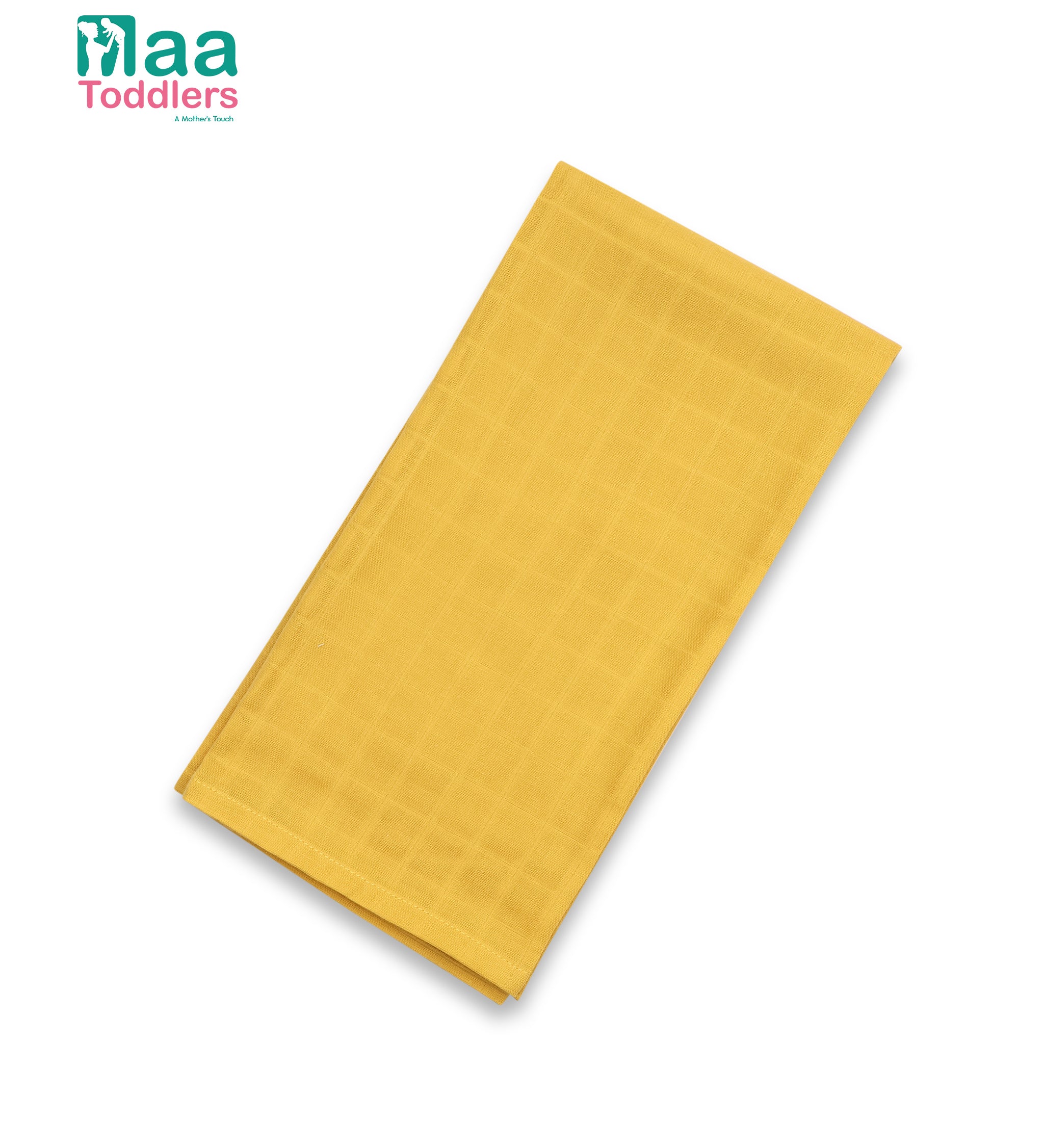 Oraganic Muslin Towel BabyMustard Yellow Color maa toddlers 
