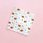 Snow Bear muslin swaddle wrap for newborn organic cotton maa toddlers