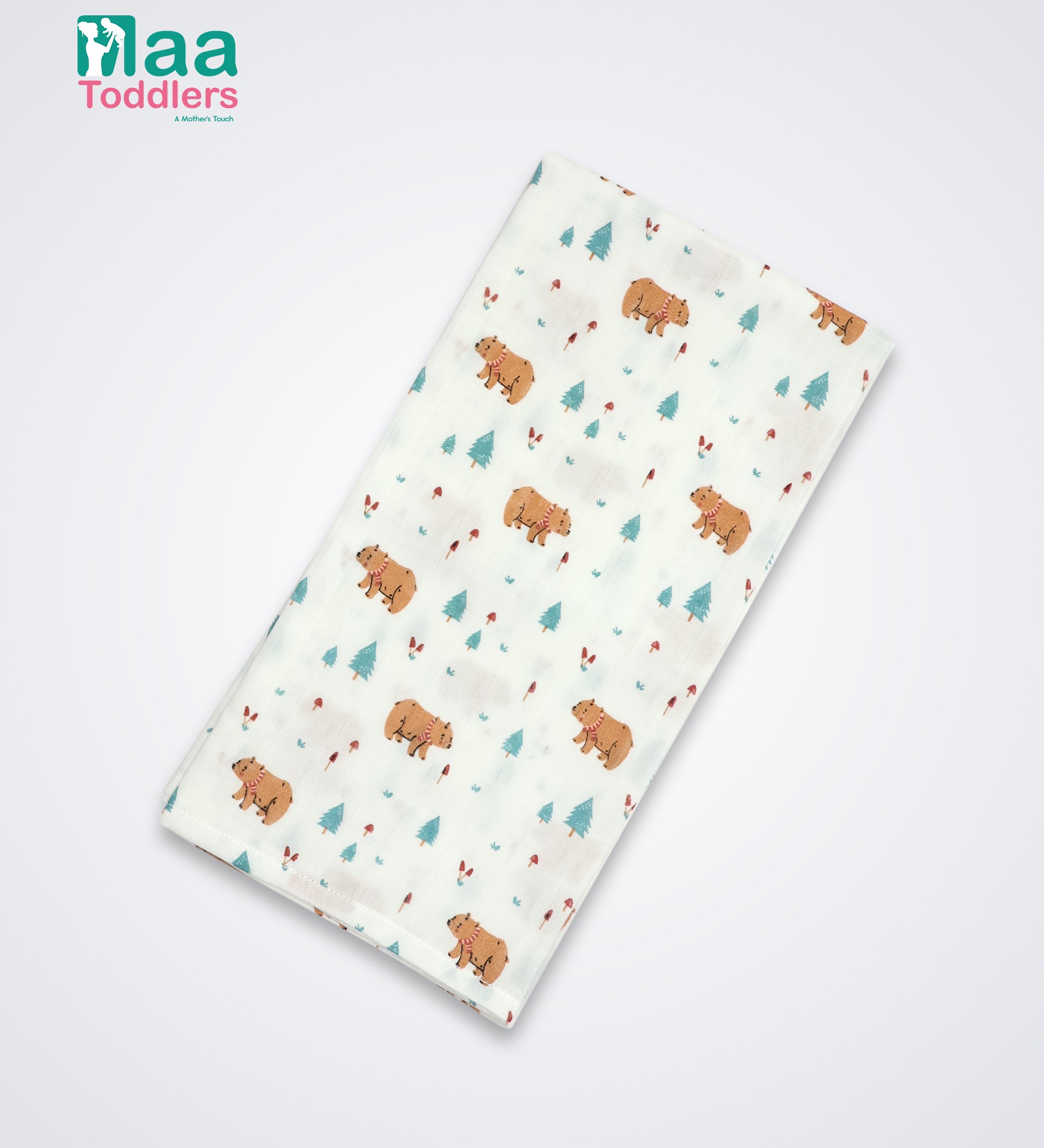 Oraganic Muslin Towel Baby SnowBear maa toddlers 
