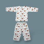 organic muslin Co-Ord Set for newborn  Snow Bear maa toddlers