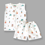 organic muslin Jabla with Shorts for newborn Teddy Cloud maa toddlers 