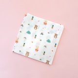 Teddy clouds muslin swaddle wrap for newborn organic cotton maa toddlers