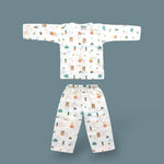 organic muslin Co-Ord Set for newborn  Teddy Clouds maa toddlers