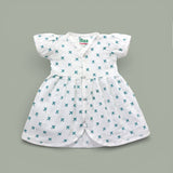 Tiny Plane design Muslin cotton frock for baby girl 0-24 months maa toddlers