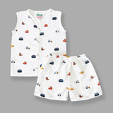 organic muslin Jabla with Shorts for newborn Tiny Rides maa toddlers 