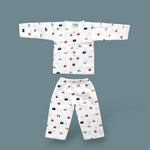 organic muslin Co-Ord Set for newborn  Tiny Rides maa toddlers