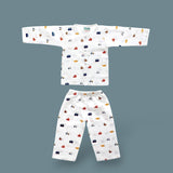 organic muslin Co-Ord Set for newborn  Tiny Rides maa toddlers