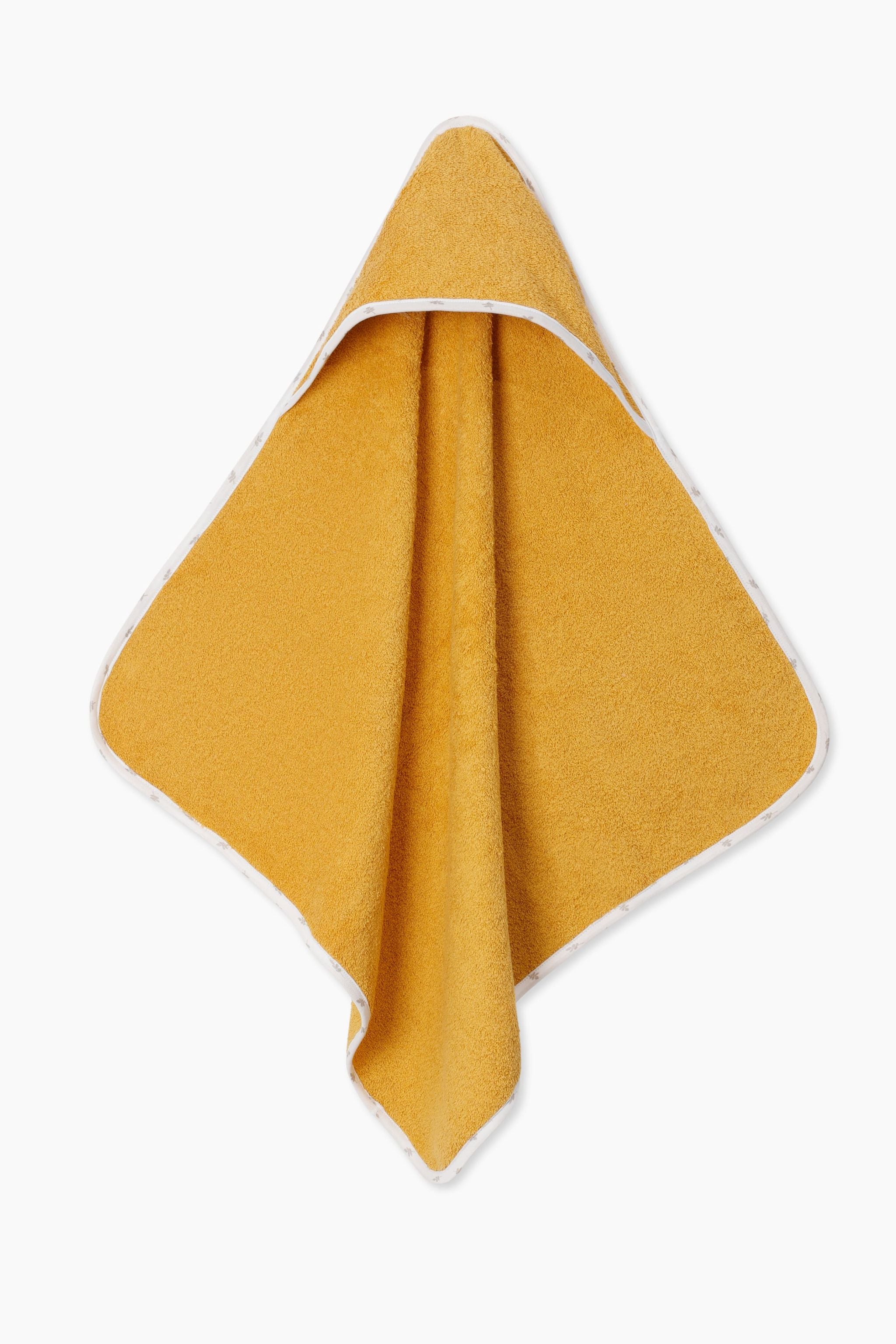 baby terry hooded towel Yellow super absorbent cotton maa toddlers
