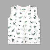 Organic Muslin Jabla for 0-12M | Happy Dinos