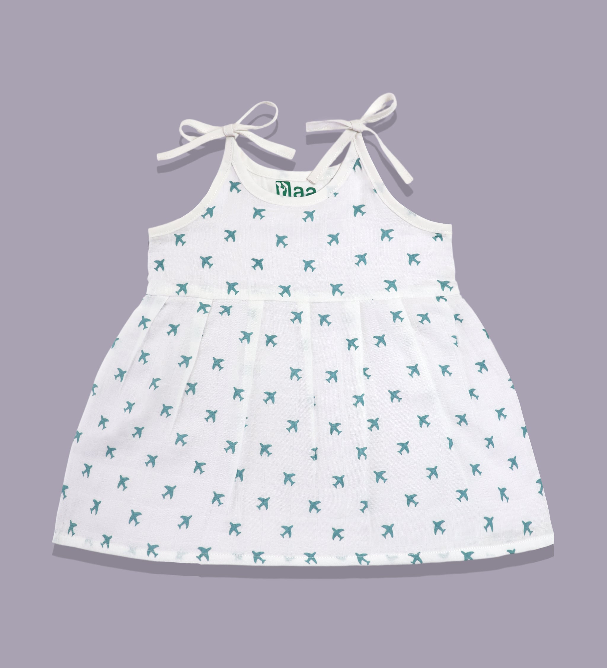 Tiny Plane knotted frock for baby girl, traditional style – Maa Toddlers