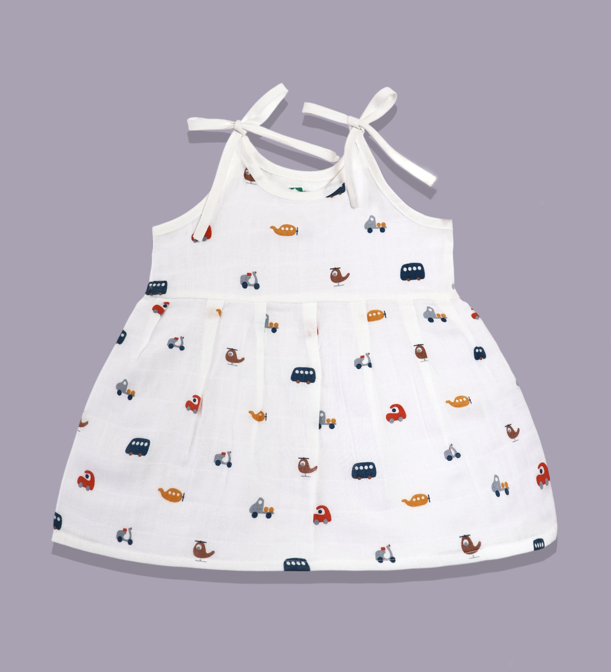 Tiny Rides knotted frock for baby girl, traditional style – Maa Toddlers