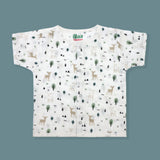 Organic Muslin Baby Shirt for 0-24 M | Deer & Trees