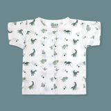 Organic Muslin Baby Shirt for 0-24 M | Happy Dinos