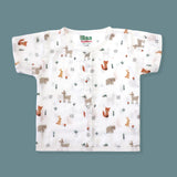Organic Muslin Baby Shirt for 0-24 M | Jungle Friends