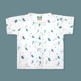 Organic Muslin Baby Shirt for 0-24 M | Pastel Christmas