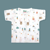 Organic Muslin Baby Shirt for 0-24 M | Teddy Clouds