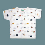 Organic Muslin Baby Shirt for 0-24 M | Tiny Rides